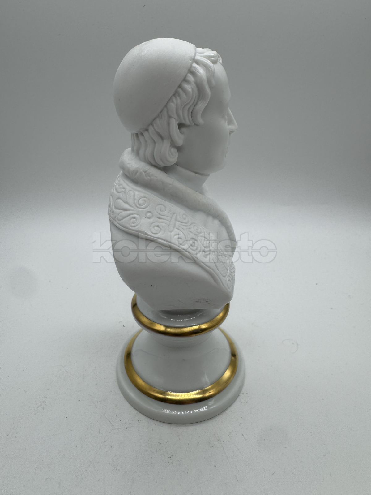Porcelánová busta PIUS IX., biskvit