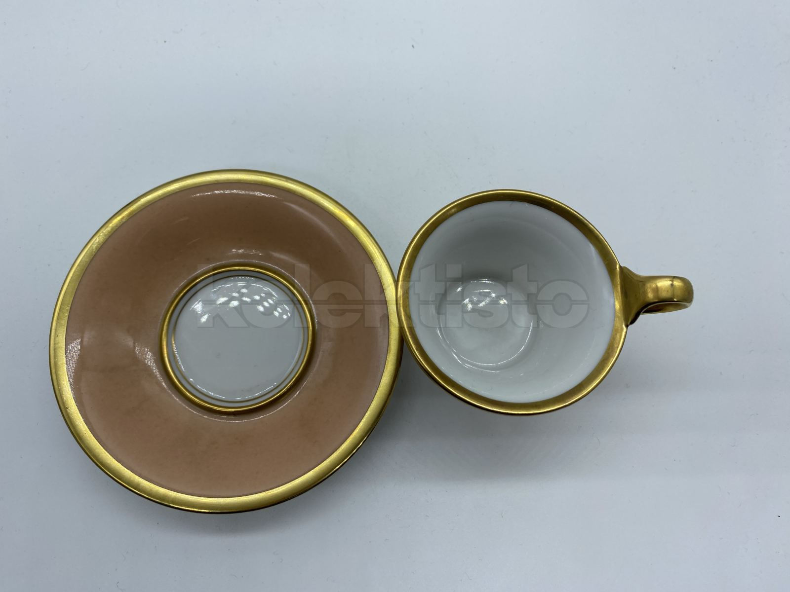 Porcelánový moka šálek s podšálkem