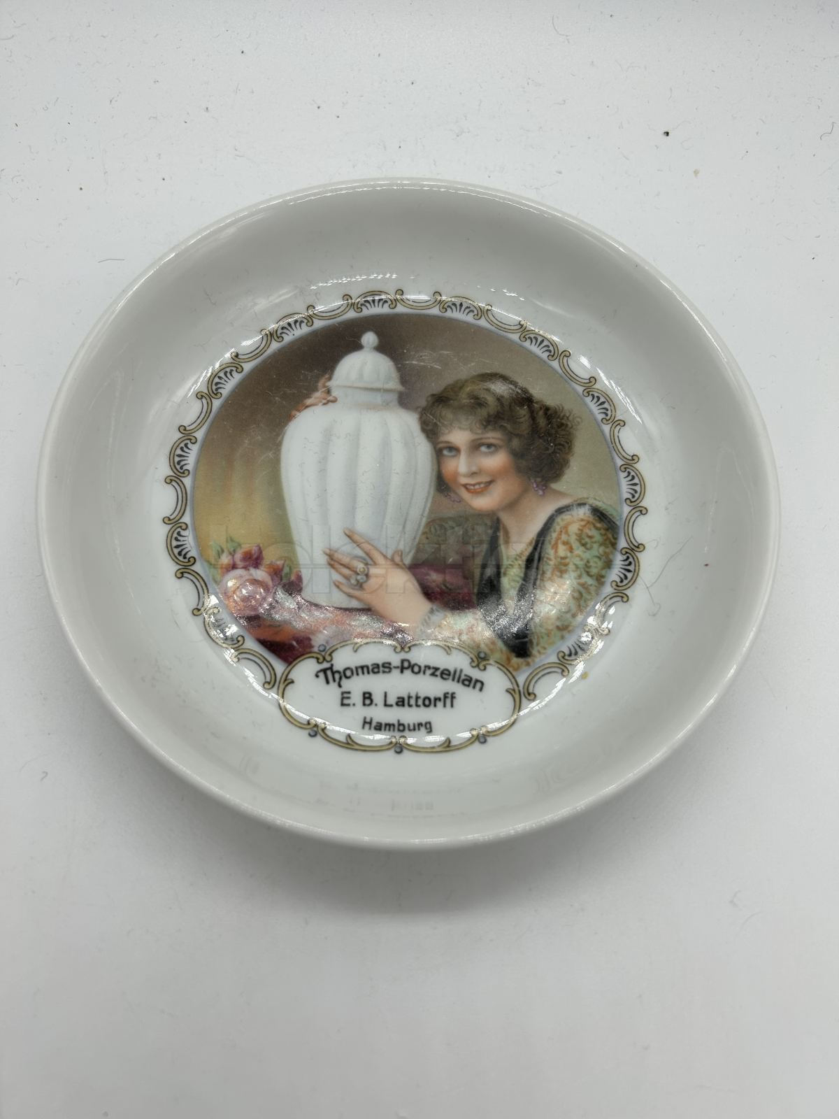 Porcelánový reklamní talířek zn. THOMAS BAVARIA