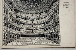 300 Kč ABM Pohlednice Praha 1 DIVADLA, CZE100950