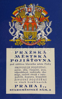 300 Kč ABM Pohlednice Praha 1 POJIŠŤOVNY, CZE100960