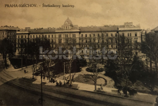 120 Kč ABM Pohlednice Praha 5-Smíchov KASÁRNY, CZE101685
