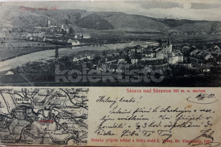 460 Kč BN Pohlednice Sázava, CZE105358