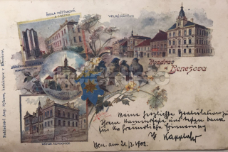 150 Kč BN Pohlednice Benešov, CZE105374