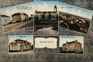 360 Kč BN Pohlednice Benešov, CZE105397