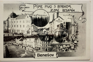 360 Kč BN Pohlednice Benešov, CZE105398