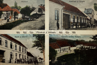 320 Kč BOV Pohlednice Holasice HOSPODY, OBCHODY, CZE106170