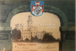 600 Kč CB Pohlednice Hluboká nad Vltavou, CZE106983