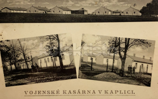 550 Kč CK Pohlednice Kaplice KASÁRNY, CZE107940