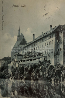 250 Kč CK Pohlednice Český Krumlov HOTELY, CZE108054