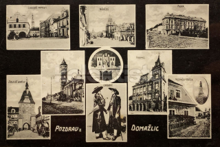180 Kč DO Pohlednice Domažlice, CZE110093