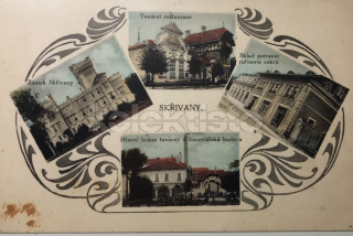 360 Kč HK Pohlednice Skřivany HOSPODY, TOVÁRNY, CZE110630