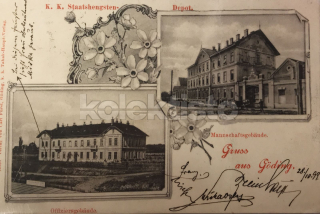 600 Kč HO Pohlednice Hodonín KASÁRNY, CZE111134