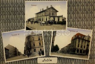 460 Kč JC Pohlednice Jičín NÁDRAŽÍ, CZE111421