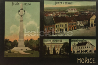 360 Kč JC Pohlednice Hořice POMNÍKY, CZE111492