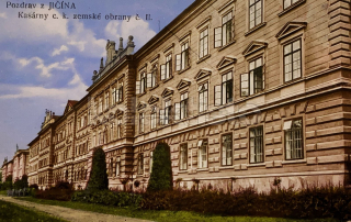 300 Kč JC Pohlednice Jičín KASÁRNY, CZE111539