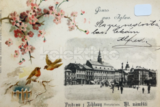 1200 Kč JI Pohlednice Jihlava, CZE112167