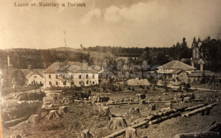 320 Kč JI Pohlednice Lázně sv. Kateřiny u Počátek, CZE112195