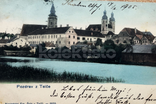 460 Kč JI Pohlednice Telč, CZE112228