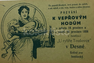 400 Kč JN Pohlednice Desná HOSPODY, REKLAMA, CZE112437