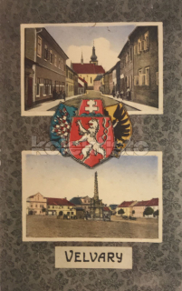 360 Kč KL Pohlednice Velvary, CZE113707