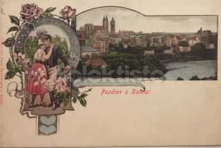 900 Kč KO Pohlednice Kolín, CZE114249