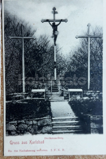 360 Kč KV Pohlednice Karlovy Vary POMNÍKY, CZE114715