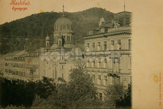 1000 Kč KV Pohlednice Karlovy Vary SYNAGOGY, CZE114977