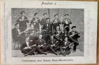 500 Kč MB Pohlednice Benátky nad Jizerou TAMBURAŠI, CZE116794