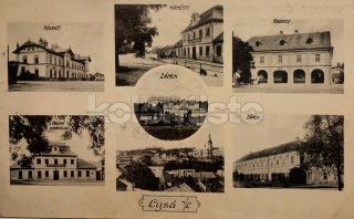 360 Kč NB Pohlednice Lysá nad Labem NÁDRAŽÍ, BANKY, CZE118084