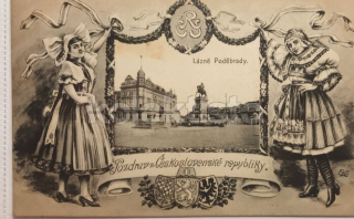 450 Kč NB Pohlednice Poděbrady, CZE118148
