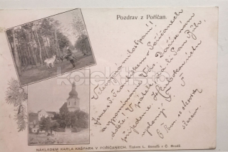 500 Kč NB Pohlednice Poříčany, CZE118165