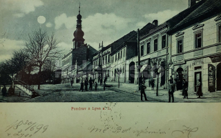 420 Kč NB Pohlednice Lysá nad Labem OBCHODY, CZE118207