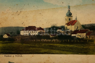 360 Kč PB Pohlednice Pičín, CZE120208