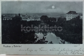 350 Kč PB Pohlednice Dobříš, CZE120306