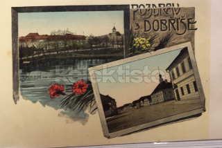 420 Kč PB Pohlednice Dobříš, CZE120315