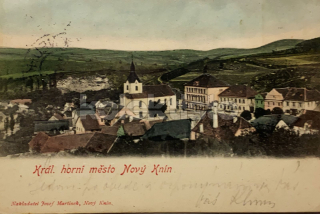 420 Kč PB Pohlednice Nový Knín, CZE120374