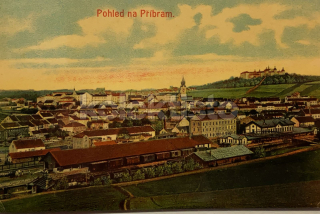 320 Kč PB Pohlednice Příbram NÁDRAŽÍ, CZE120516