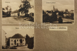 360 Kč PE Pohlednice Křešín, CZE120752