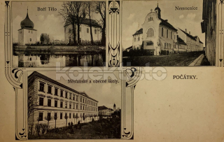 360 Kč PE Pohlednice Počátky, CZE120873