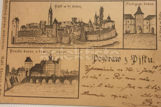 350 Kč PI Pohlednice Písek, CZE121034