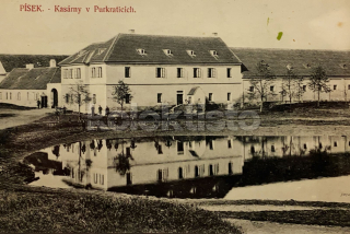 350 Kč PI Pohlednice Písek KASÁRNY, CZE121036