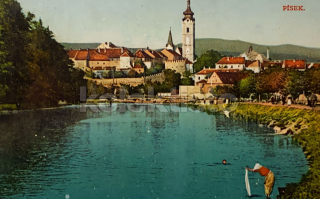 160 Kč PI Pohlednice Písek, CZE121218