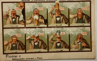 550 Kč PNM Pohlednice Plzeň REKLAMA, PIVO, CZE121680