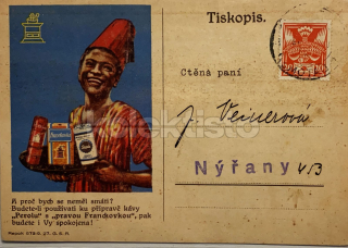 450 Kč PNS Pohlednice Nýřany REKLAMA, CZE121794