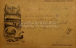 1500 Kč PT Pohlednice Husinec, CZE122276