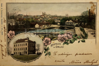 360 Kč RK Pohlednice Kostelec nad Orlicí, CZE122742