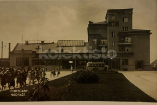 260 Kč RO Pohlednice Rokycany NÁDRAŽÍ, CZE122942