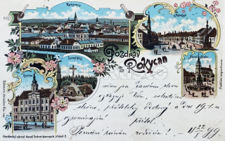 650 Kč RO Pohlednice Rokycany, CZE123008