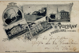 600 Kč SU Pohlednice Postřelmov HOSPODY, TOVÁRNY, CZE123875